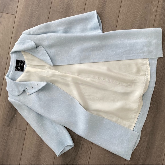 Vintage Linen Dress Coat - Picture 5 of 8